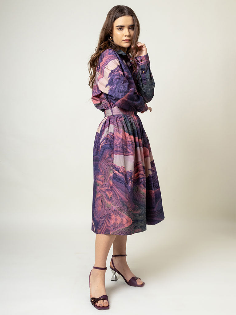 Jean Printed Skirt BOTTOMS Doodlage   