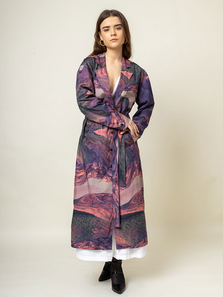 Amelia Printed Trench JACKETS Doodlage   