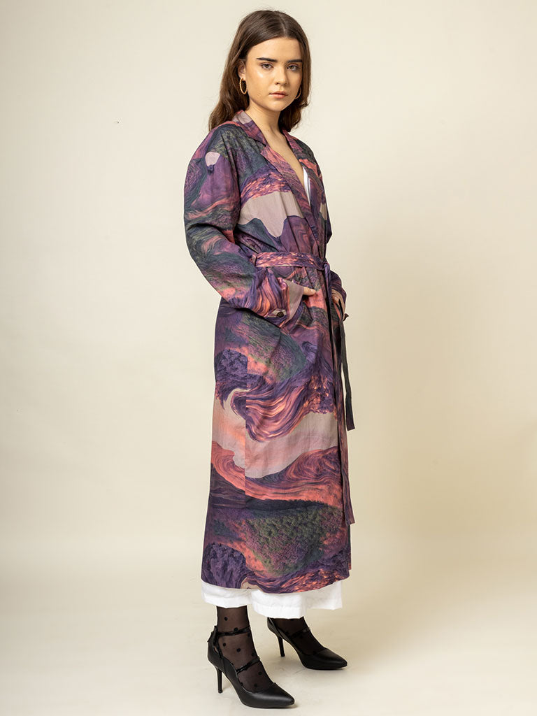 Amelia Printed Trench JACKETS Doodlage   