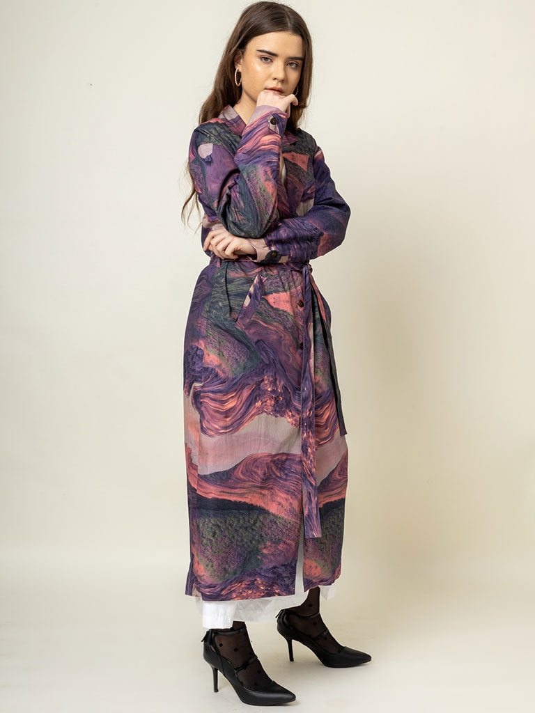 Amelia Printed Trench JACKETS Doodlage   