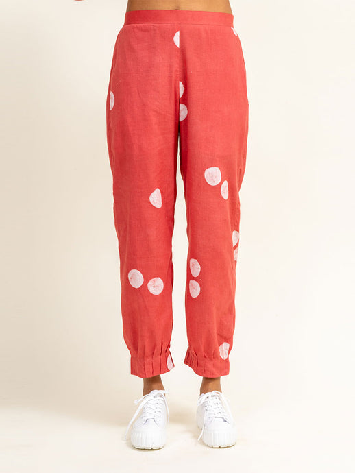 Coral Tucked Pants BOTTOMS Doodlage   