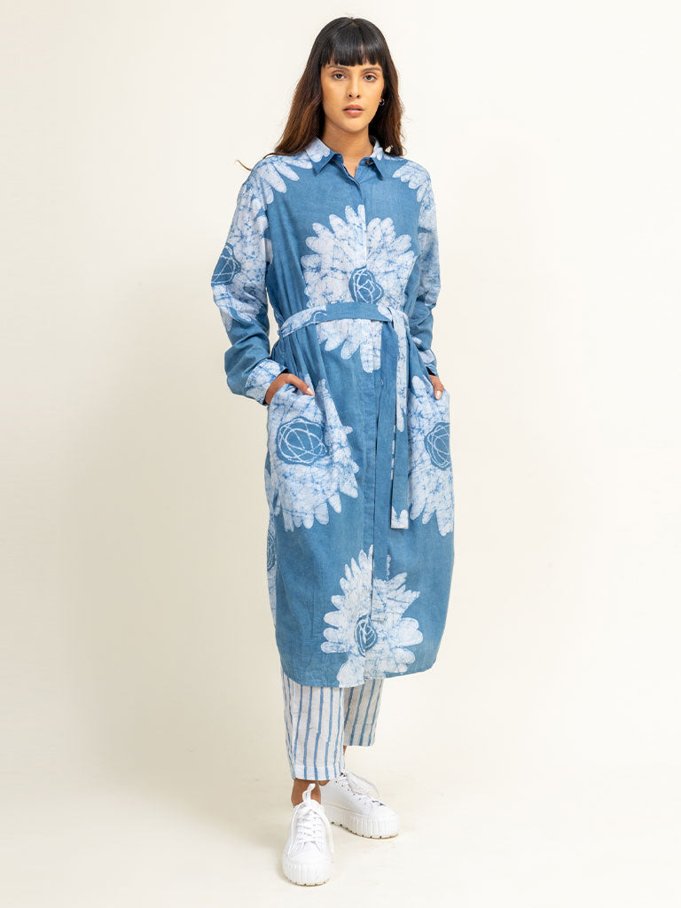 Sehela Floral Tunic | Womens Floral Midi Dress | Doodlage
