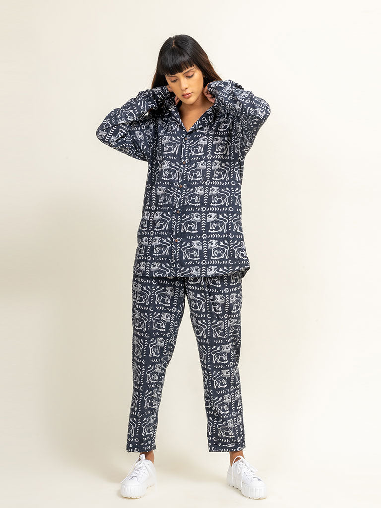 Earo Printed Shirt TOPS Doodlage   