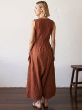 Load image into Gallery viewer, Morning Glory Jumpsuit JUMPSUITS KHARA KAPAS
