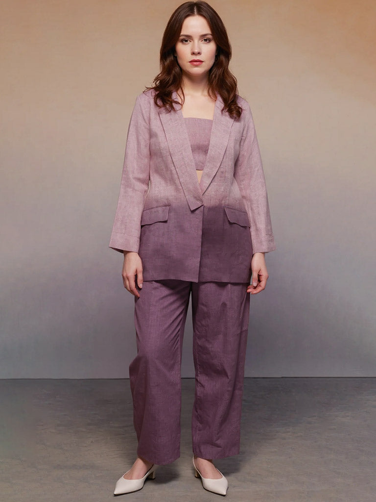 Ombre Classic Suit Set Lavender Plum SETS IKKIVI