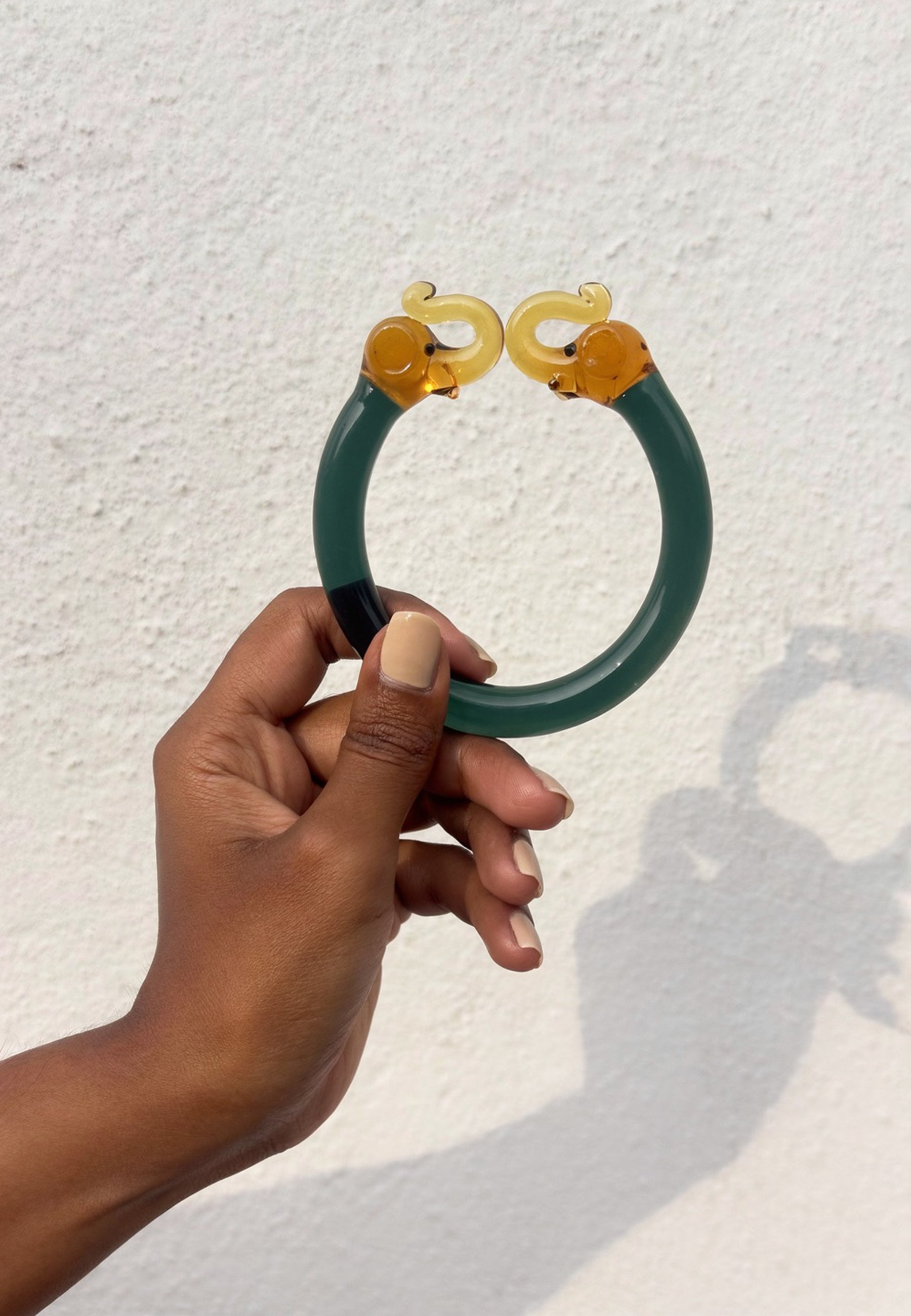 Elephant Kada Glass Bangle ACCESSORIES IKKIVI