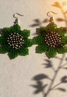 Green Bead Earrings ACCESSORIES IKKIVI