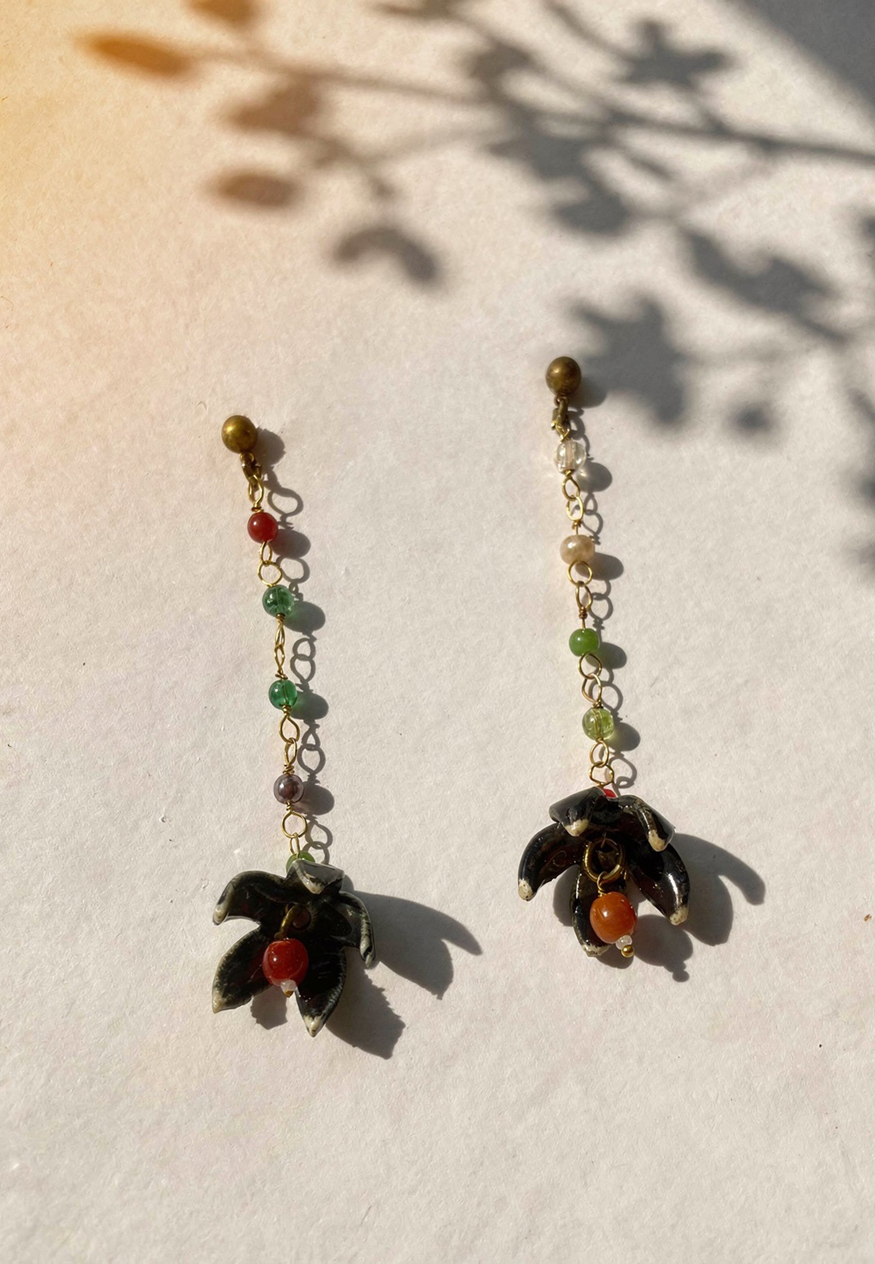 Bell Flower Dangler Earrings ACCESSORIES IKKIVI