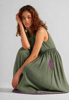 Simply Her Green Sage Dress DRESSES IKKIVI