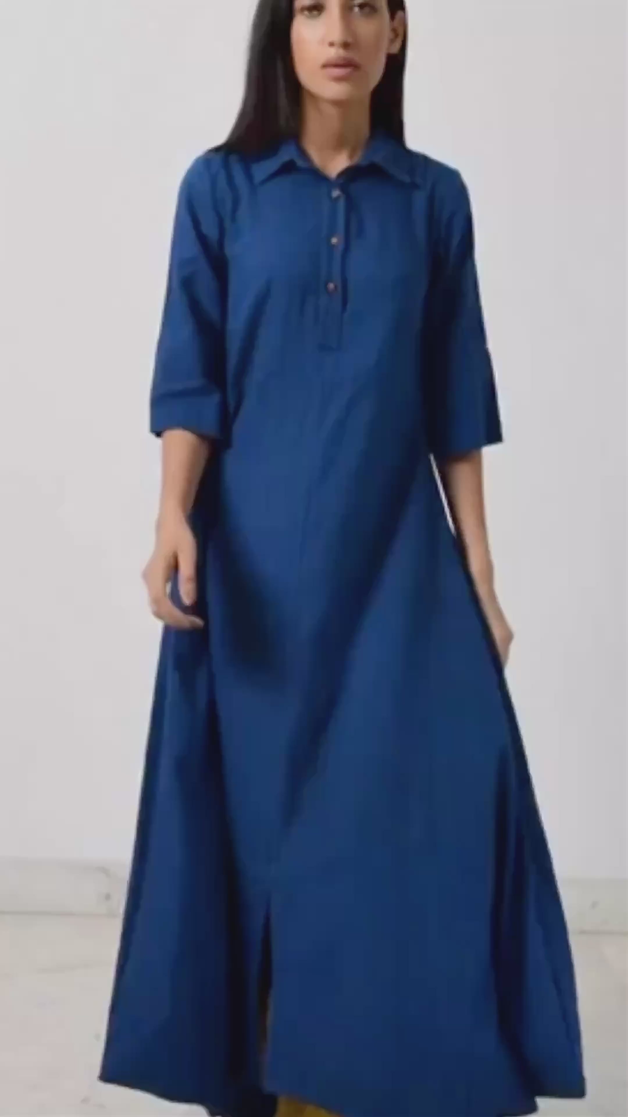 Blue Collar Jumpy DRESSES Rias Jaipur