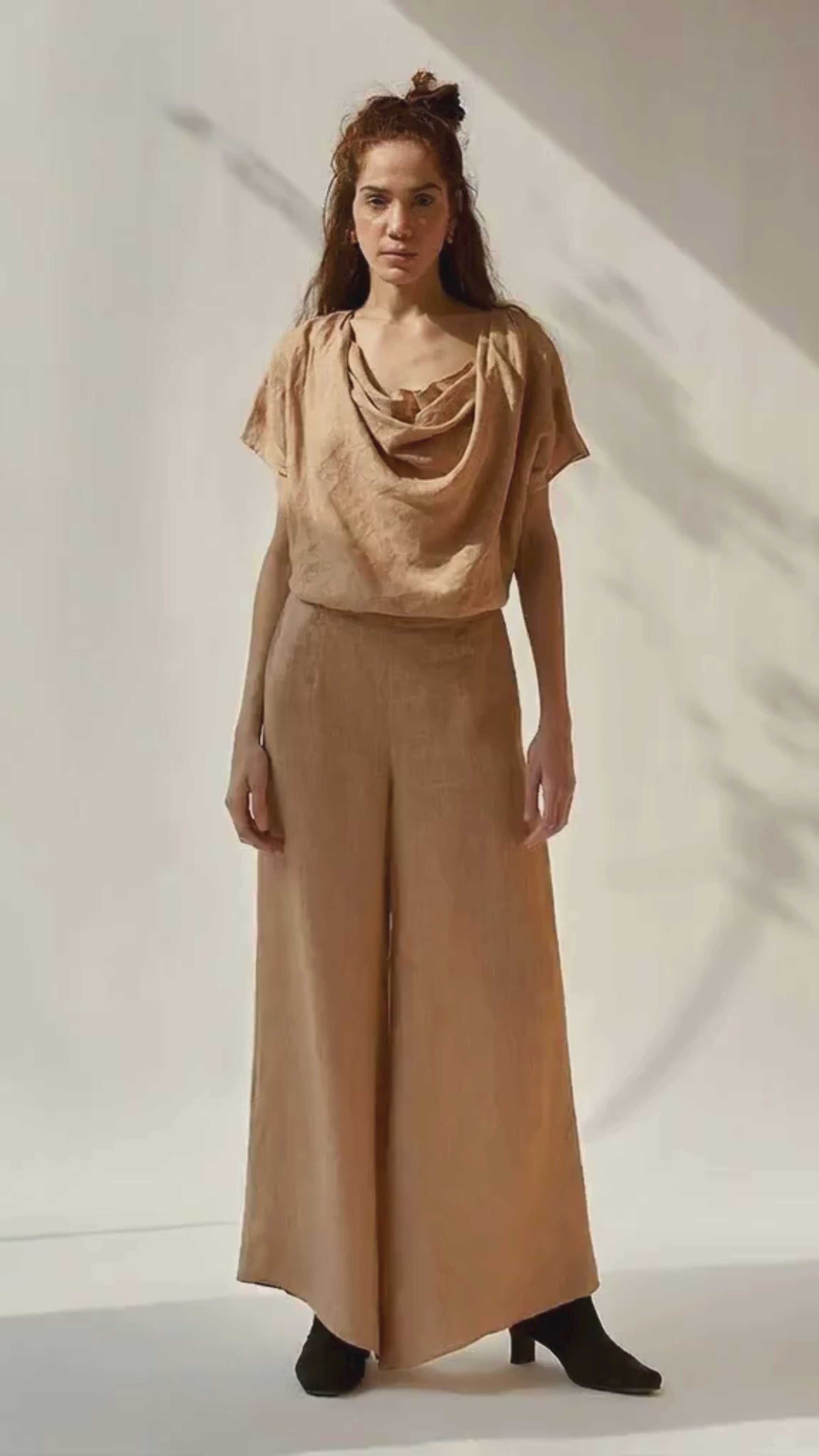 Khaki Cowl Set SETS IKKIVI