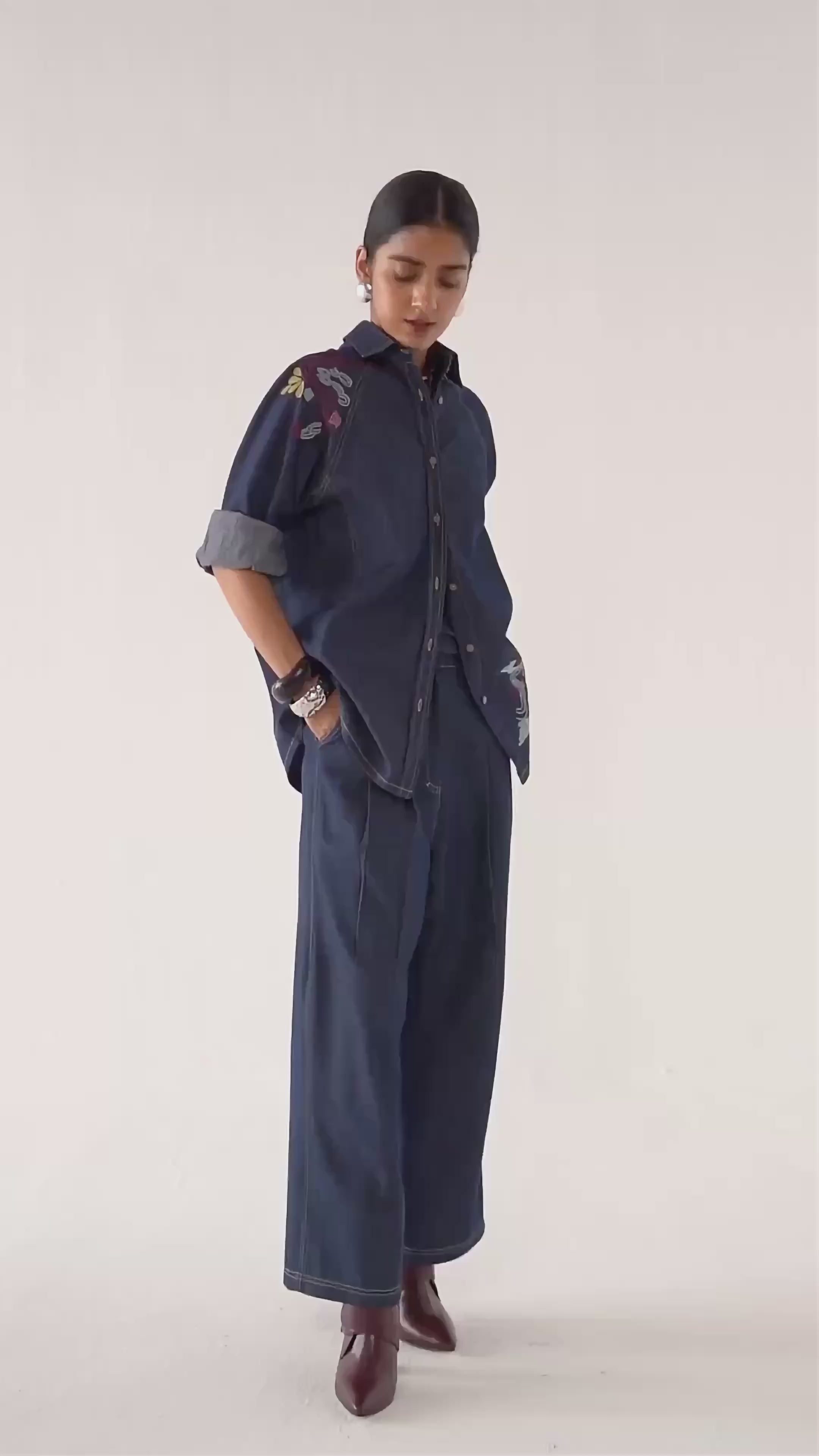 The Wave Sustainable Denim Shirt TOPS SUI