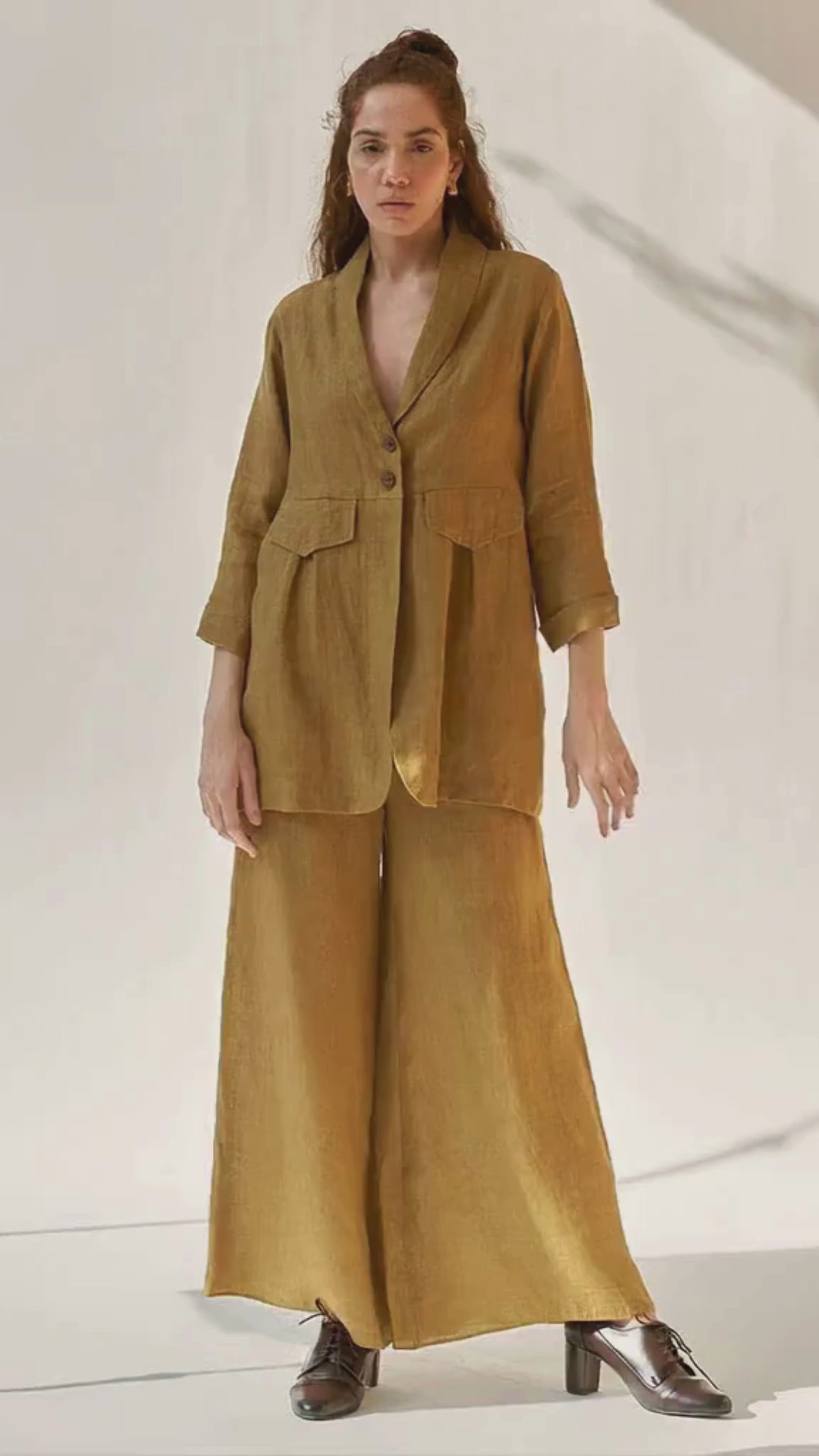 My Fav Mustard Oversized Blazer Set SETS IKKIVI
