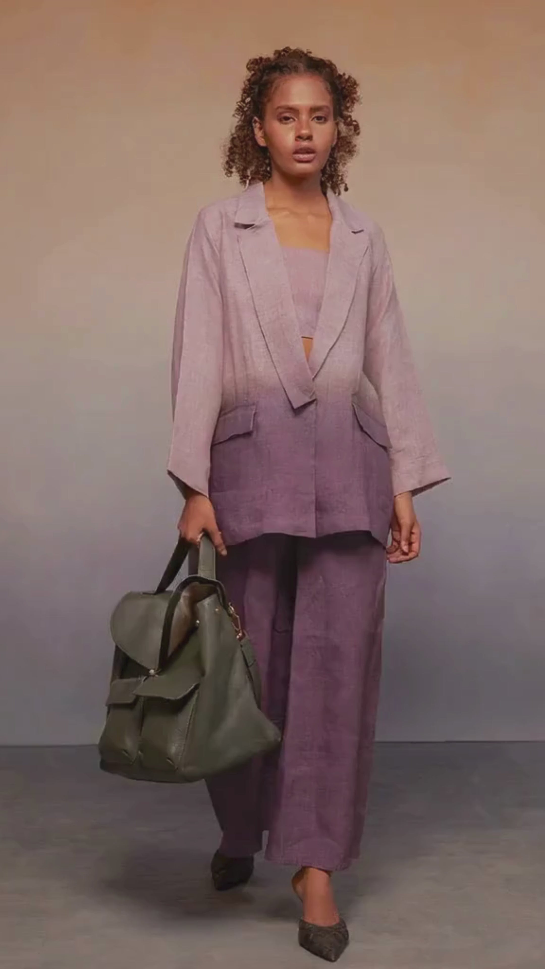 Ombre Classic Suit Set Lavender Plum SETS IKKIVI