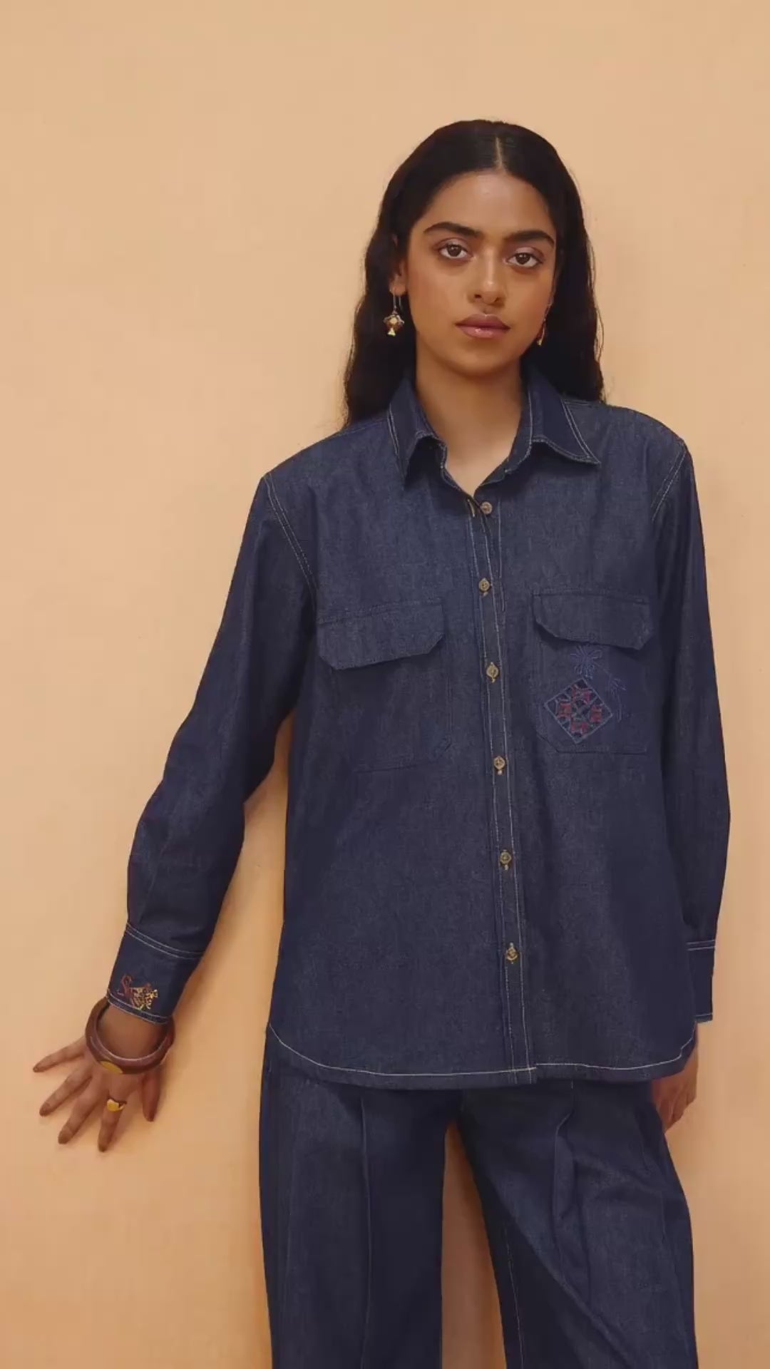 Slow Roots Sustainable Denim Shirt TOPS SUI