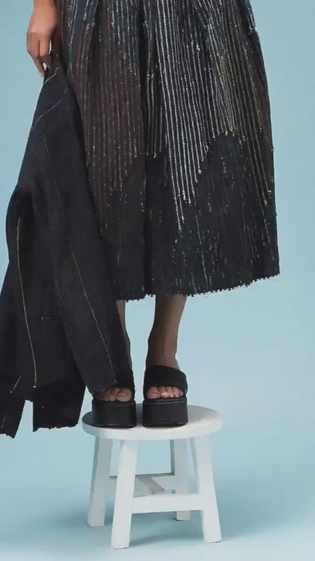 Drizzle Upcycled Cotton Skirt BOTTOMS IRO IRO