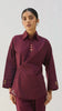 Stillness Organic Cotton Wrap Shirt TOPS SUI