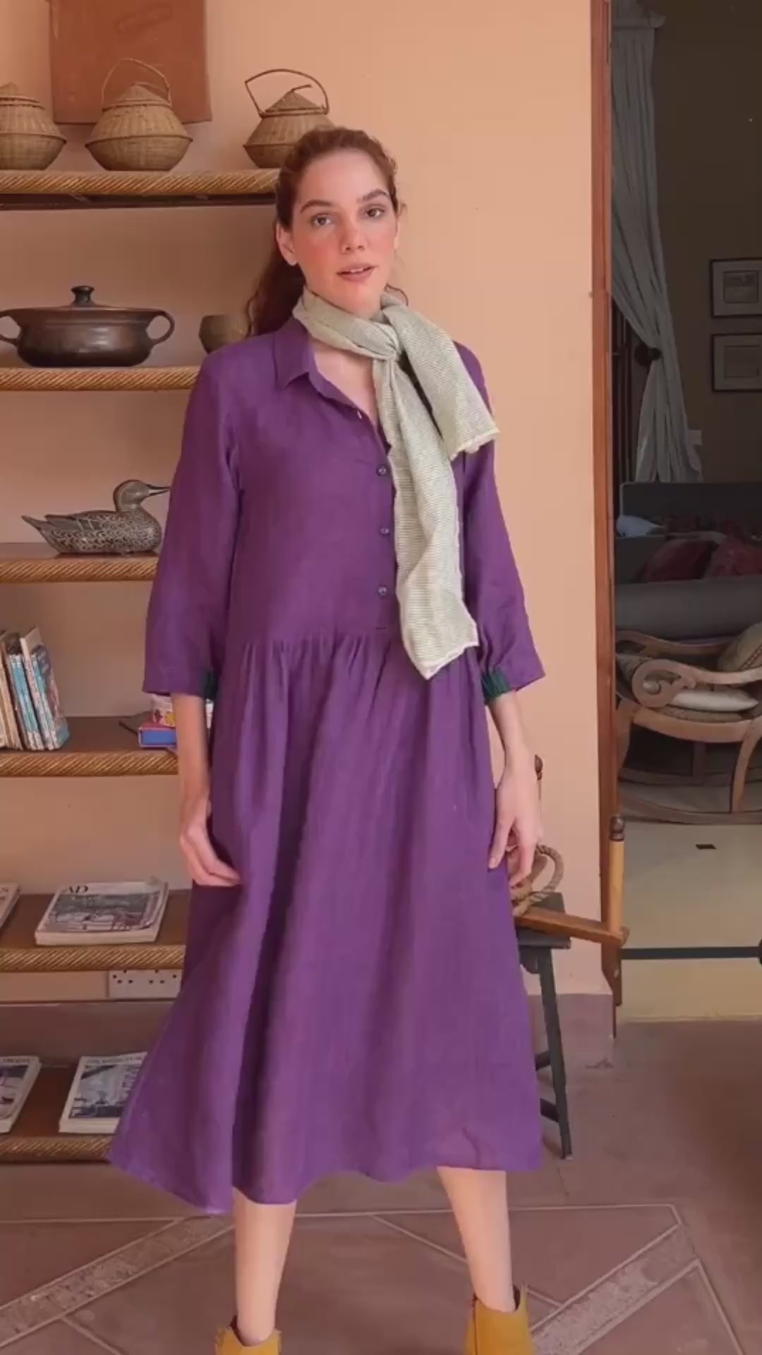 In The Moment Purple Dress DRESSES IKKIVI