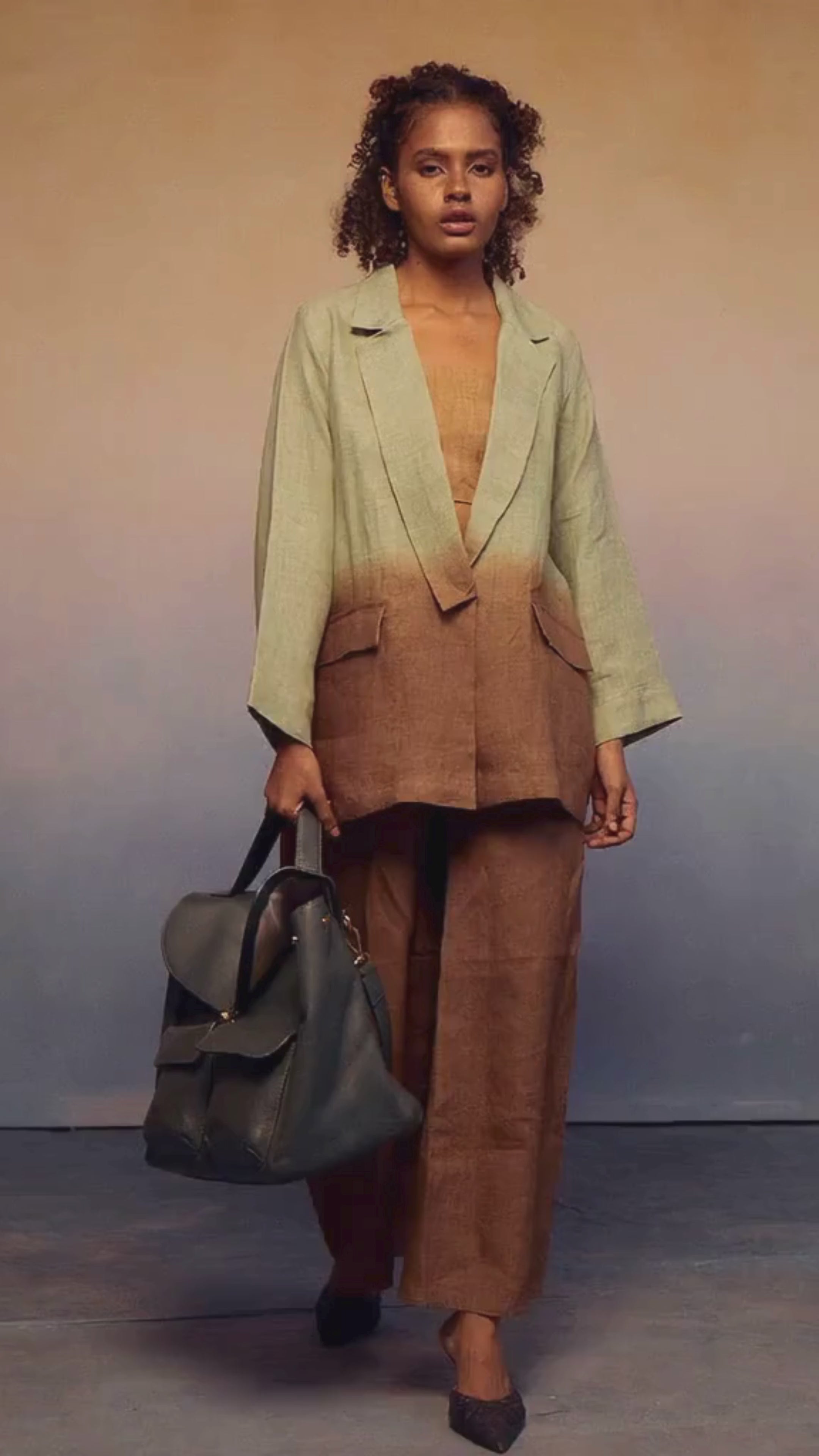 Ombre Classic Suit Set Green Cocoa SETS IKKIVI
