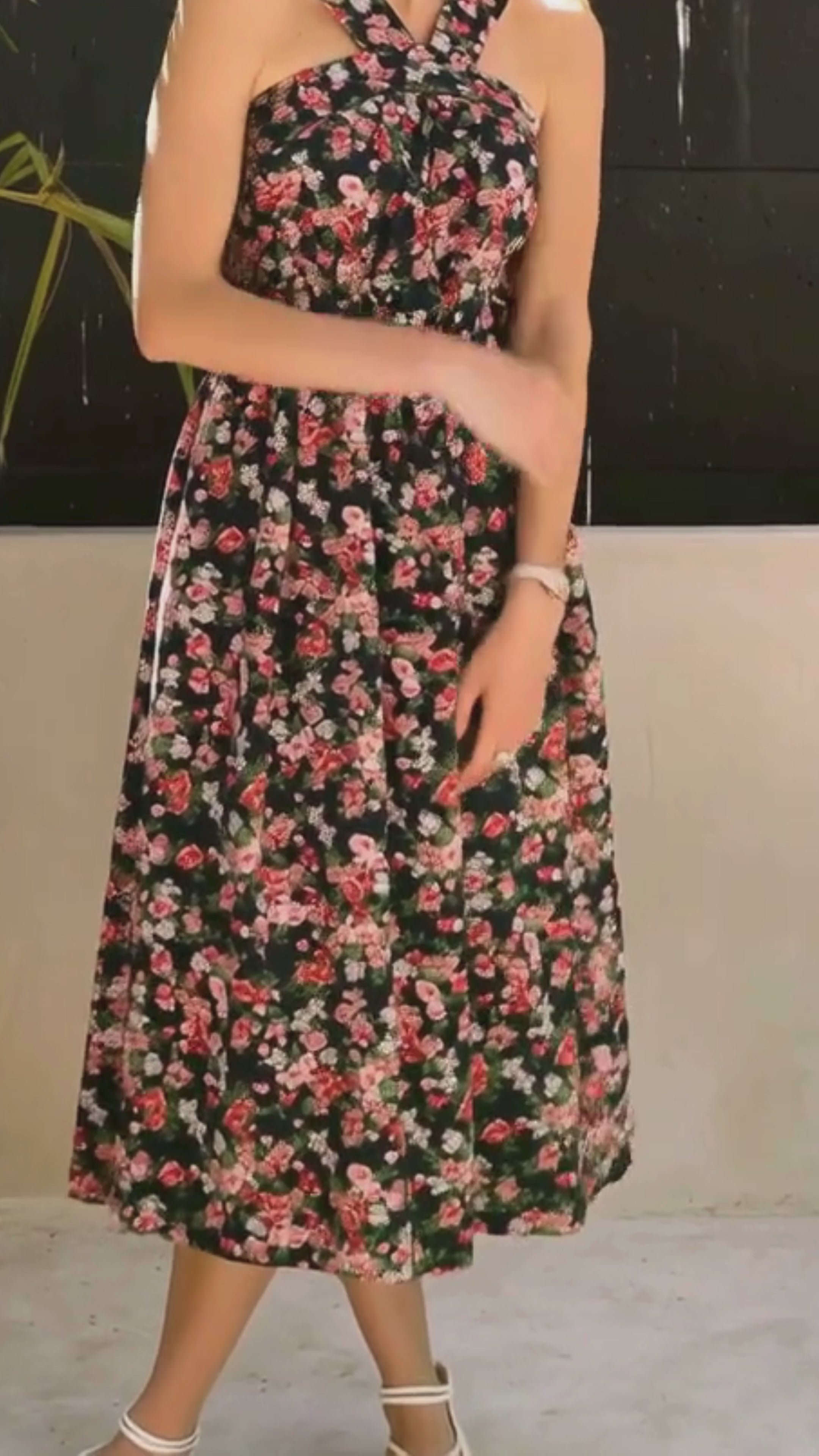 Midnight Love Halter Dress DRESSES Em and Shi