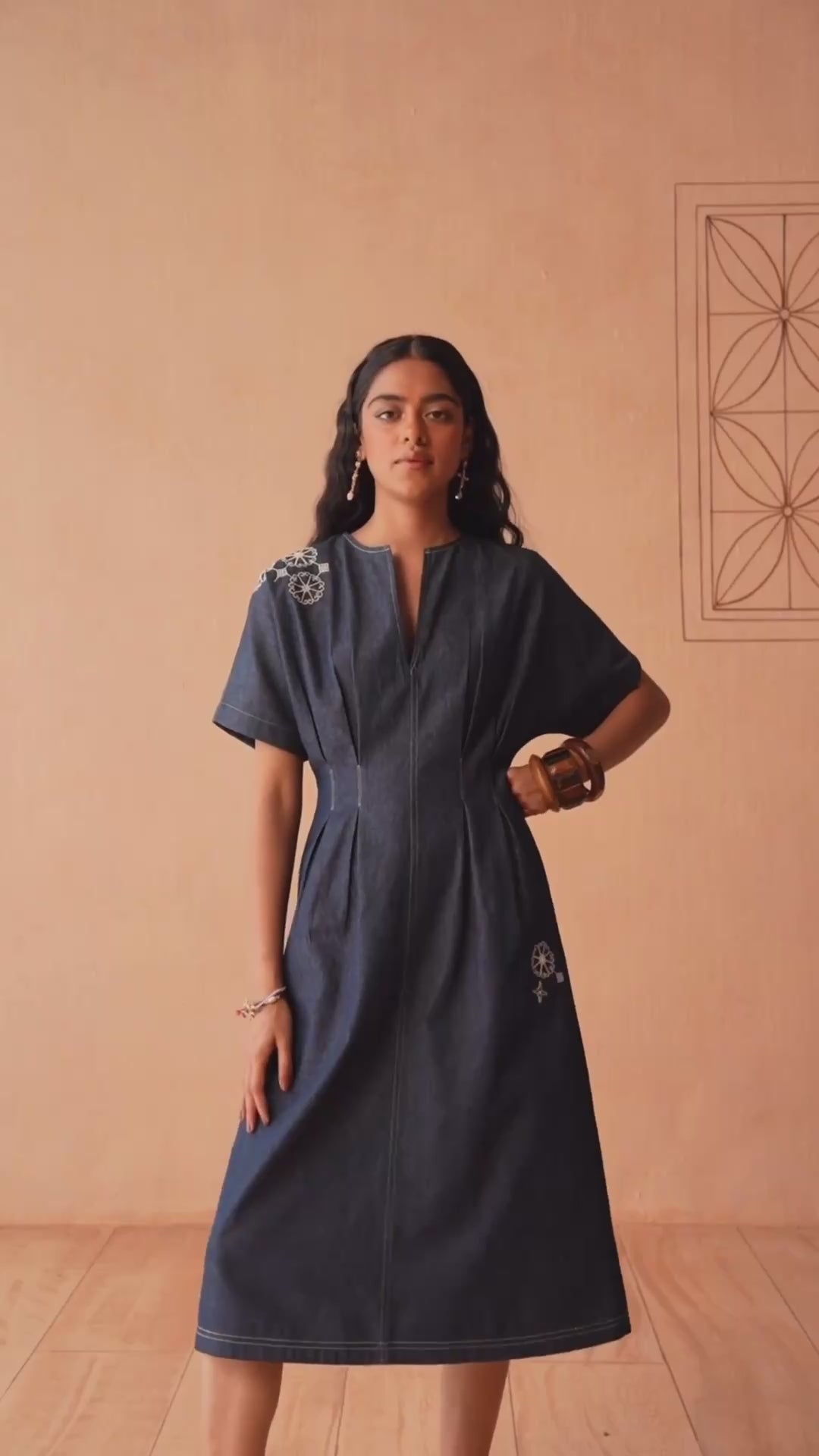 The Harmony Sustainable Denim Dress DRESSES SUI
