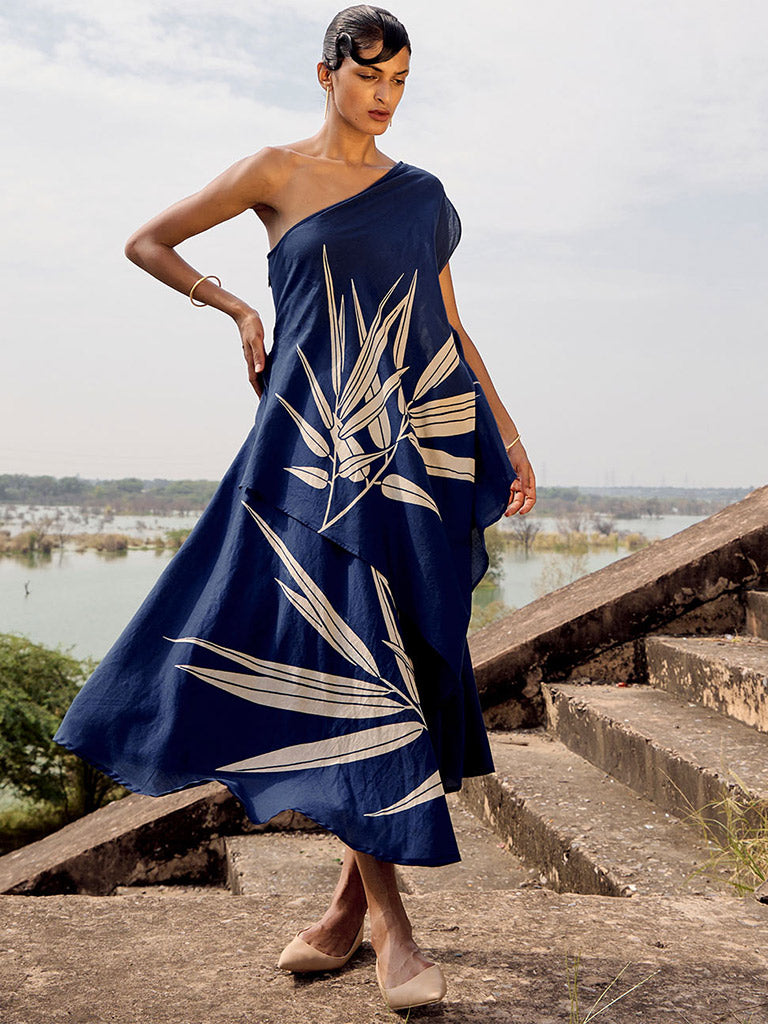 Spinetail One Shoulder Dress DRESSES KHARA KAPAS   