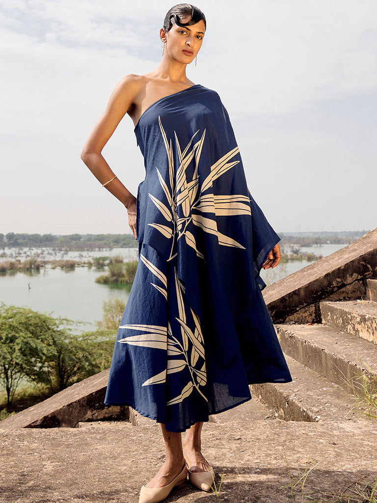 Spinetail One Shoulder Dress DRESSES KHARA KAPAS   