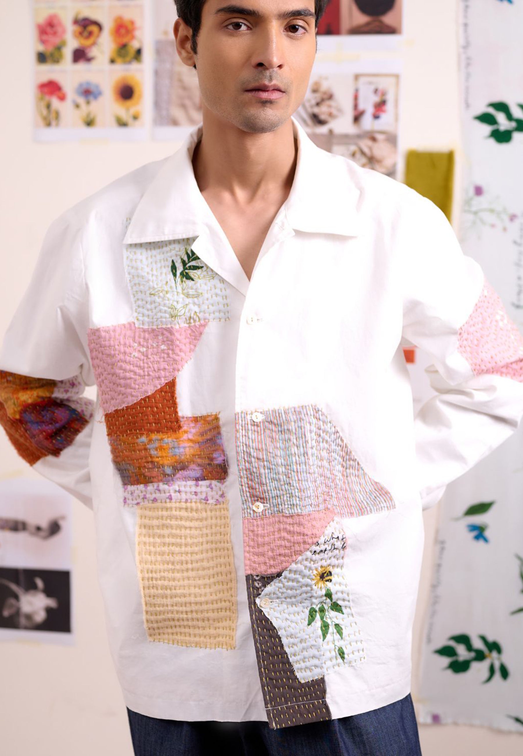 Novelle Patchwork Unisex Shirt TOPS Doodlage