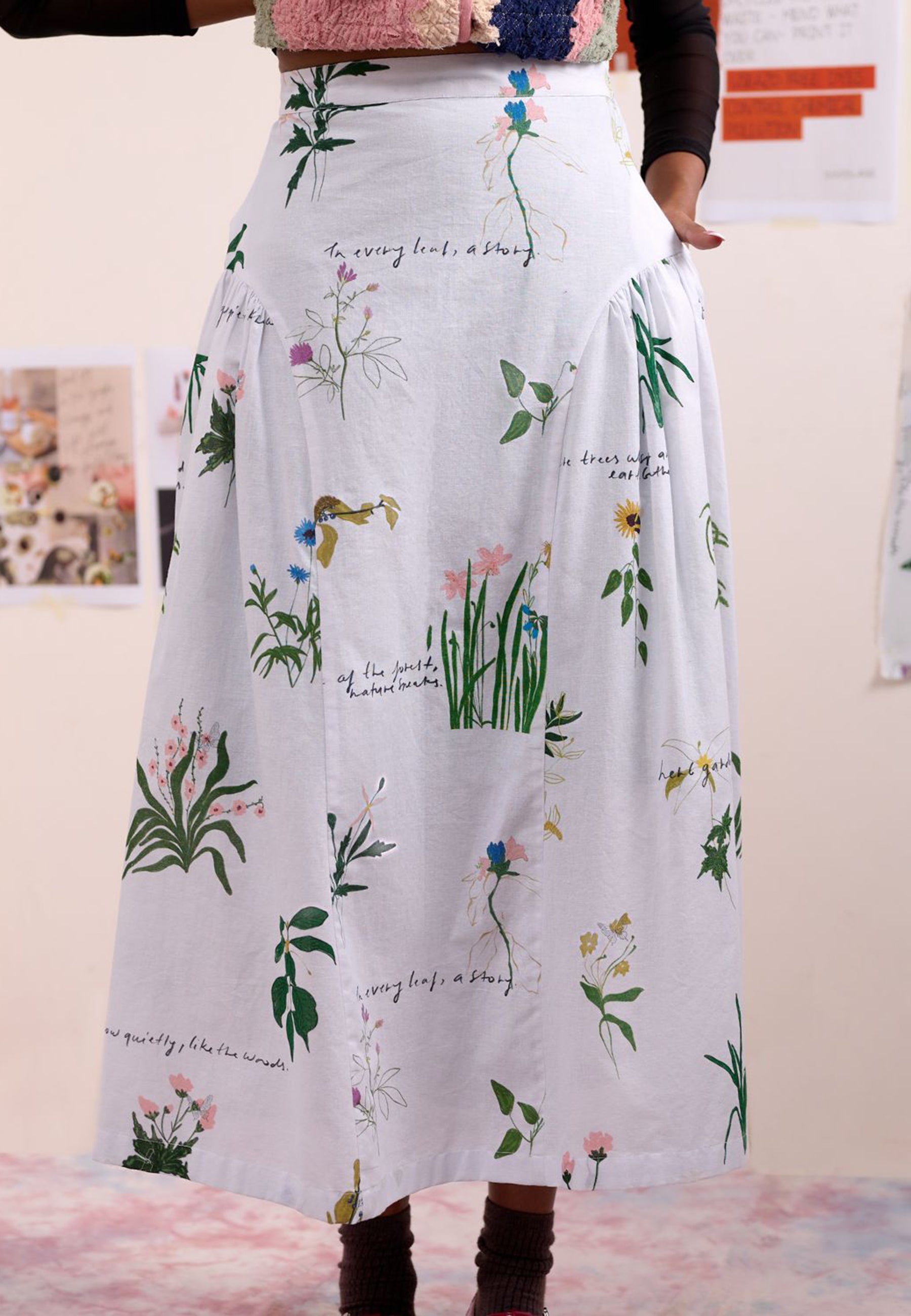 Velora Printed Skirt BOTTOMS Doodlage