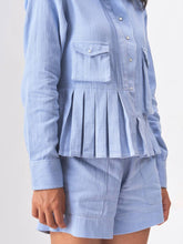 Load image into Gallery viewer, Yvette Pleated Shirt TOPS IKKIVI
