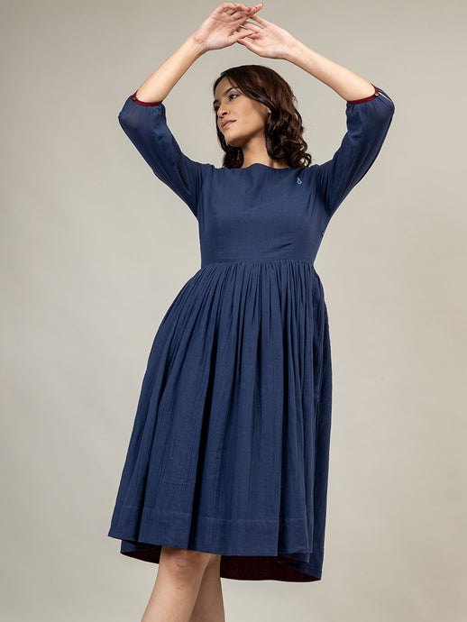 Luna Blue Dress DRESSES Doodlage   