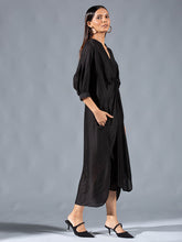 Load image into Gallery viewer, Raven Asymmetric Draped Dress DRESSES Auruhfy   
