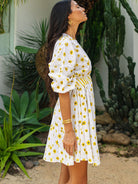 Yellow Daisy Day Dress DRESSES Em and Shi   