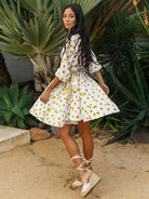 Yellow Daisy Day Dress DRESSES Em and Shi   
