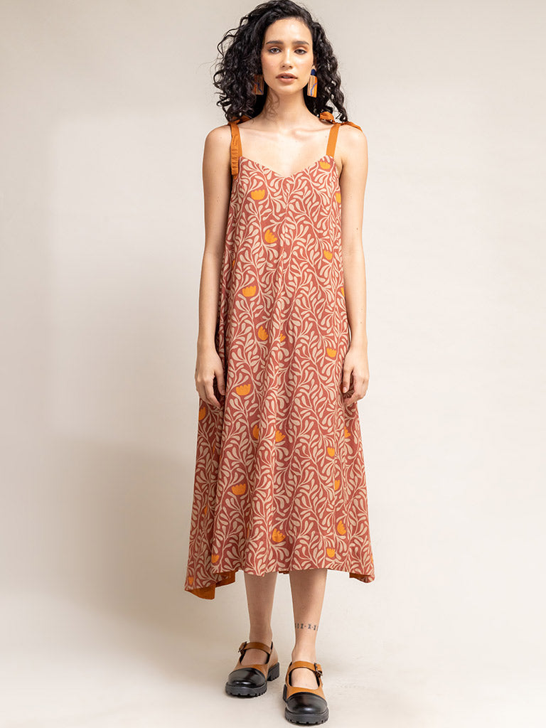 Yui Printed Dress DRESSES Doodlage   