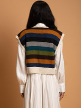 Load image into Gallery viewer, Firefly Striper Sweater Vest JACKETS Khajoor   

