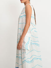 Load image into Gallery viewer, Blue Ocean Pocket Dress DRESSES Rias Jaipur   
