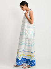 Load image into Gallery viewer, Blue Ocean Pocket Dress DRESSES Rias Jaipur   
