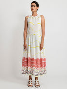 Salmon Pleated Dress DRESSES Rias Jaipur   