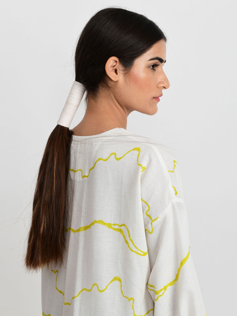 Salmon Wave Dress DRESSES Rias Jaipur   