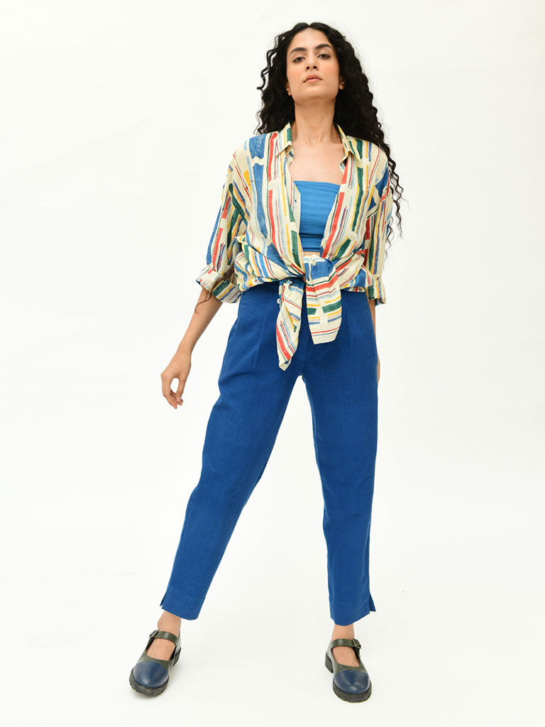 Knotted Style Shirt TOPS Rias Jaipur   