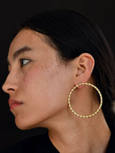 Load image into Gallery viewer, Golden Galaxy Statement Stud Earrings JEWELLERY The Loom Art   
