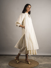 Load image into Gallery viewer, Ecru Layered Dress DRESSES Auruhfy   
