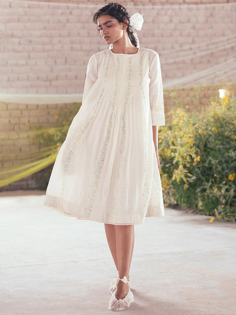 Periwinkle Tunic Dress DRESSES Itr by Khyati Pande   