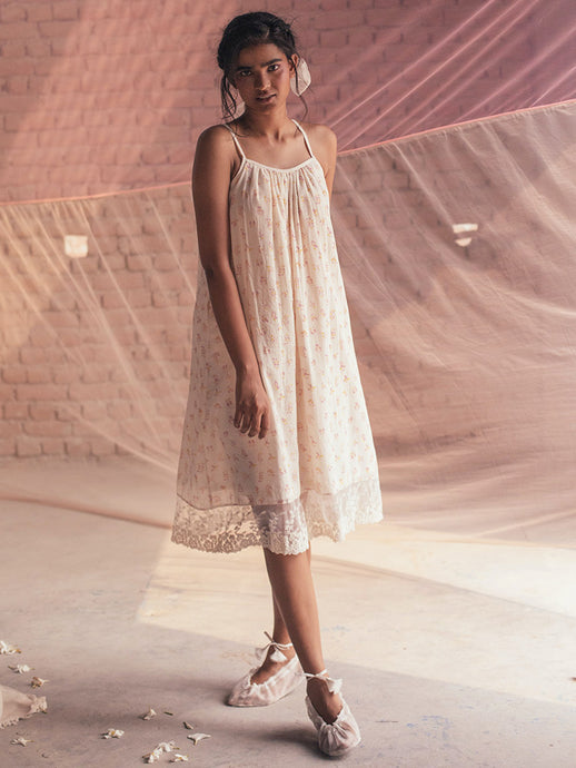 Lavender Slip Dress DRESSES Itr by Khyati Pande   