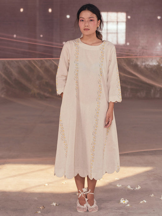 Gardenia Tunic Dress DRESSES Itr by Khyati Pande   