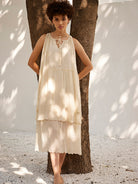 Cloudy Dreams Midi Dress DRESSES KHARA KAPAS   
