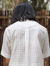 Load image into Gallery viewer, Checkered Silk Shirt TOPS Ura Maku   
