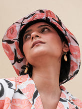 Load image into Gallery viewer, Outlined Floral Bucket Hat ACCESSORIES Khajoor   
