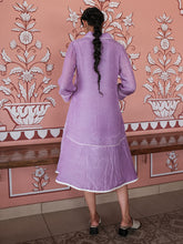 Load image into Gallery viewer, Lavender Resort Shirt Dress DRESSES Khajoor   
